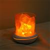 XIAOXIONG Lampada di sale naturale dell'Himalaya, diffusore, USB, luce notturna di sale dell'Himalaya, per camera da letto, ufficio, yoga, colorata, taglia unica
