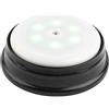 Ideen mit Herz Piatto girevole, base luminosa, piedistallo girevole, funzionamento a batteria, con illuminazione a LED, con funzione timer, piatto di presentazione (base: nero, luce: cambiamento di