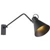 Qazqa Luna wl - Appliques Design - 1 luce - L 670 mm - Nero - Design - Soggiorno I Camera da letto