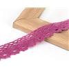 Anevous Nastro in pizzo di cotone, 30 m, vintage, per uncinetto, pizzo all'uncinetto, nastro decorativo, per cucito, artigianato, matrimonio, scrapbooking, confezione regalo, 2,5 cm, rosso rosa