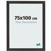 yd. Your Decoration - Cornice 75x100 cm - Nero Opaco - Decorativa Parete in Legno con Vetro in acryl - Antiriflesso - 75x100 Cornice - Bologna