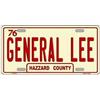 Biopracess Dukes Of Hazzard General Lee Hazzard County Targa 15,2 x 30,5 cm