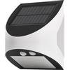 EMOS - LUMI, lampada solare a LED per esterni con sensore di movimento - Lampada solare da parete per casa/giardino con luce ambientale - Gamma sensore 5 m/120° - 2 modalità di illuminazione