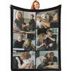 Generic Coperta Personalizzata con Foto e Testo, Plaid Personalizzato - Idea divertenti Regalo per Coppie, blanket in Flanella Ultra Morbida, idee Regali per Lui Lei, Può Essere Aggiornato in Lana di Agnello