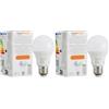 Amazon Basics Lampadina LED intelligente, multicolore, con attacco E27, 8W (equivalente a 60W), compatibile solo con Alexa, 1 confezione (Confezione da 2)
