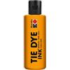 Marabu TIE DYE INK vernice batik in mandarino, 80 ml di vernice a base d'acqua, vegan, vernice per tessuti luminosa per tessuti chiari con un contenuto di fibre sintetiche fino al 20%, 17300004225
