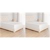 Amazon Basics Lenzuolo con angoli Singolo, 90 x 200 cm, in 100% cotone jersey con altezza da 30cm, Bianco (Confezione da 2)