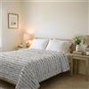 Italian Bed Linen Trapuntino Estivo Linea KARMA Made in Italy Copriletto Stampato in Morbida Microfibra - Trapunta Primavera Estate Mezza Stagione - Fun tortora, Matrimoniale 250x240cm