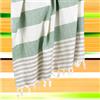 Ruggeri Maxi Telo Mare Spiaggia Fouta in Cotone, 170x170 cm, Verde