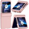 NINKI Cover compatibile per Motorola Razr 50 con protezione cerniera, carina custodia per moto Razr 2024, ultra sottile eccellente custodia protettiva per moto Razr 50, cover nuova moto Razr 2024,