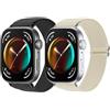 MIJOBS Cinturini Compatibile con HW Watch Fit 5 Pro/5/4 Pro/4/3 Nylon Cinturino Tessuto Bracciale di Ricambio Traspirante Leggero Asciugatura Rapida Alta Elasticità Braccialetto Fibbia Regolabile