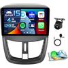 Inefala 4+128G 9'' Android 15 Autoradio per Peugeot 207 2006-2015