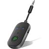 YIIFELL Bluetooth 5.3 Adattatore Trasmettitore 2-in-1 Ricevitore Trasmettitore Bluetooth Supporta 2 Cuffie, Jack AUX 3.5mm Adattatore Bluetooth per Aereo, TV, Airpods, Laptop, Radio Auto, Sistema Stereo