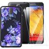 ESACMOT Custodia TPU Stampata + 2 Pellicole in Vetro Temperato Compatibili con Samsung Galaxy Note 3 Neo, Cover Artistica Slim Antigraffio Antishock, Protezione Totale