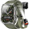 Blackview Smartwatch Uomo, Smartwatch Militare Uomo Fitness con Chiamate Bluetooth,2.01 Orologio Intelligente 112+ Modalità Sportive/900 mAh/Sonno/Cardiofrequenzimetro/Torcia/Bussola per Android IOS