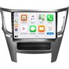 HUANQIN Car Multimedia Radio per Subaru Outback 4 Legacy 5 2009-2014 Car Radio con Bluetooth Vivavoce, con Hd Touch Screen Supporta Navigazione, Bluetooth, 4 Nucleo 1G+16G