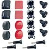JYNVO 20 Set Cuscinetti Adesivi, Per Gopro, Supporto Attacchi Adesivo Curvo E Piatto, Supporti Casco Adesivo Mounts Kit Per Casco Compatibile Con Go Pro Action Camera