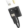 zoyuzan Adattatore da USB C a Jack Accessori per cuffie da 3,5 mm Caricabatterie 2 in 1 Cavo audio DAC di tipo C per Apple per iPhone 15 Pro Max Plus per iPad Mini 6 Compatibile con Samsung Auto Aux Microfono