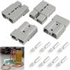 Wvxilyr 4 Pezzi Connettori Batteria 50A 600V, Connettori per Batteria, Connettore Della Batteria, Connettori Rapidi per Auto, e Sistemi Solari - Alta Conduttività con Copertura in Gomma Protettiva