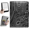 HoYiXi Universale Custodia per 6.8 pollice,7 pollice eReader Compatibilità Kindle Paperwhite/Kobo Clara HD/Kobo Clara 2E/PocketBook/Tolino/Sony 6"-6.8" E-Book Reader Cover Case,Montagna nero