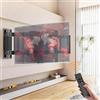 FKKPRVAX Supporto TV motorizzato con braccio pieghevole regolabile, intelligente, sottile, con rotazione di ±90°, supporto VESA fino a 750×600 per TV LCD, monitor, schermo, 65-86 pollici 80 kg (65-75in)