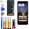 ERYNK Display OLED per Google Pixel 3A G020A, G020E, G020B, G020G, G020H [con impronte digitali] [5,6 pollici] LCD Display Touch Screen Digitizer con set di attrezzi