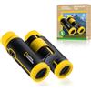 National Geographic Binocolo per bambini 7 x 30, binocolo robusto per osservazione della natura, con tracolla, borsa e ingrandimento 7x, ideale per campeggio e osservazioni sul campo