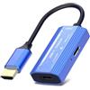Cuifati Adattatore da HDMI a USB C 4K @ 60Hz, Bidirezionale HDMI a Type C Converter, PD 100W USB C Femmina a HDMI Adattatore Maschio per Air 2 Pro per Vetri AR 2S XR AR per Interruttore
