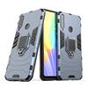 MaiJin Compatibile con Huawei Y6P Cover, Custodia Armor Anello Cavalletto (Funziona con il Supporto Magnetico per Auto) Case Paraurti (Blu Navy)