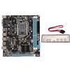 Dpofirs Scheda Madre LGA 1155, Scheda Madre Computer H61 ITX per Desktop, 2 X DDR3, 6xUSB2.0, 3xSATA2.0, PCIe 16X, VGA, HDMI, NVME M.2, NIC 100M