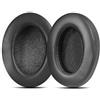 Generic Cuscinetti auricolari di ricambio compatibili con cuffie wireless ASUS ROG Strix Go 2.4 cuffie da gioco, in pelle nera con clip