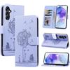 AsWant Cover per Samsung Galaxy A55 5G - Premium PU Custodia a Libro Portafoglio Pelle con Magnetica Flip Case Funzione Stand Per Samsung A55 (Viola)