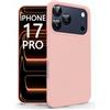 N NEWTOP Cover Compatibile per Apple iPhone 17 PRO, Custodia TPU SOFT Gel Silicone Ultra Sottile Flessibile Case Posteriore Protezione Fotocamera Anti Urto Guscio Scocca Colorato (Rosa)