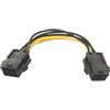 HSSDTECH PCI-E - Cavo di alimentazione SATA 6 pin 16 AWG SATA Power Supply Cable