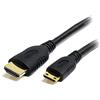 StarTech.com Cavo Mini HDMI a HDMI da 50 cm con Ethernet, Cavo Adattatore Mini Hdmi a HDMI 4K 30Hz, Da Dispositivo Mini HDMI Type-C a Monitor HDMI, Cavo Convertitore Video Resistente (HDACMM50CM)