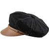 Sterkowski, cappello vintage stile Harley in puro cotone Black/Cappuccino 57 cm = M = UK 7
