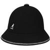 Kangol Cappello Floscio Stripe Casual Tesa Larga in Lana M (56-57 cm) - Nero
