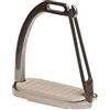 Umbria Equitazione Staffe di Sicurezza Inox Complete con pedane in Gomma - 12 cm
