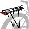 BORDEAG Portapacchi universale per bicicletta regolabile per 26 - 29 pollici, portapacchi posteriore per bicicletta, in lega di alluminio, per mountain bike, per touring, fino a 75 kg, per MTB, bici da corsa