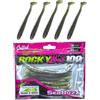 SEABUZZ Set di esche da pesca in gomma, 5 pezzi x 100 mm, esche in gomma per pesce gatto e lucioperca e luccio, per trote e pesce persico, set da pesca per acqua dolce e salata (Clear Kaki/Seed)