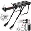 DazSpirit Portapacchi per mountain bike, universale, portapacchi regolabile, con riflettore, carico massimo di 60 kg, materiale in lega di alluminio