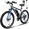 HITWAY Bicicletta Elettrica, Adulti Mountain Bike Elettrico, Bicicletta elettrica da 26 3,0/4,0, E-bike da pendolarismo con batteria rimovibile da 48V15AH, 7 Velocità, 45-80km