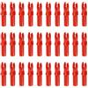 QUARKZMAN Confezione da 30 Cocche per Freccia da Tiro con L'Arco Rosso | 244/6.2mm, In Plastica Inserti Per Freccia In Carbonio, Per Caccia Tiro Con Arco Composto Ricurvo, Fai Da Te