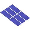 PATIKIL Toppe Autoadesive in Nylon 10x20cm, 6Pz Toppe di Riparazione Impermeabile Adesive per Tessuti per Piumino Giacca TPU Tende Materassini Gonfiabili, Blu Mare