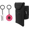 CHROMACRAFT Borsa Sportiva Magnetica da 1 Pezzo E 2 Ciondoli, Adsorbimento Stabile E Facile da Trasportare, Contiene Una Bottiglia d'Acqua da 1 Litro O 1, 5 Litri, Sport all'Aria Aperta (Nero).