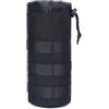 Wekuw Portaborraccia Zaino, Borsa per Borraccia Molle Militare Tattico Borsa Tracolla Porta Regolabile Borsa Tattica per Bottiglie, per Sport Outdoor Ciclismo Trekking Campeggio Escursionismo (Nero)