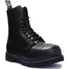 Grinders Cervo 2015 finitura opaca Mens sicurezza acciaio Toe Cap Boots, Nero 10 Occhi, 42 2/3 EU