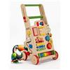 KiddyMoon Girello Interattivo In Legno Per Bambini Multifunzione Primi Passi WK-002, Multicolore