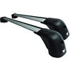 FARAD... Compact - Barre PORTATUTTO da Tetto per Auto in Alluminio per Veicoli con Railing O MANCORRENTI