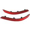 Generico fanale posteriore dell'auto 2PCS Paraurti Posteriore Riflettore Luce Trim 2048200374 2048200474 Per Mercedes Per Benz GLK-Class GLK250 GLK300 GLK350